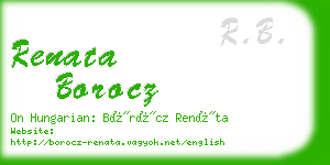 renata borocz business card